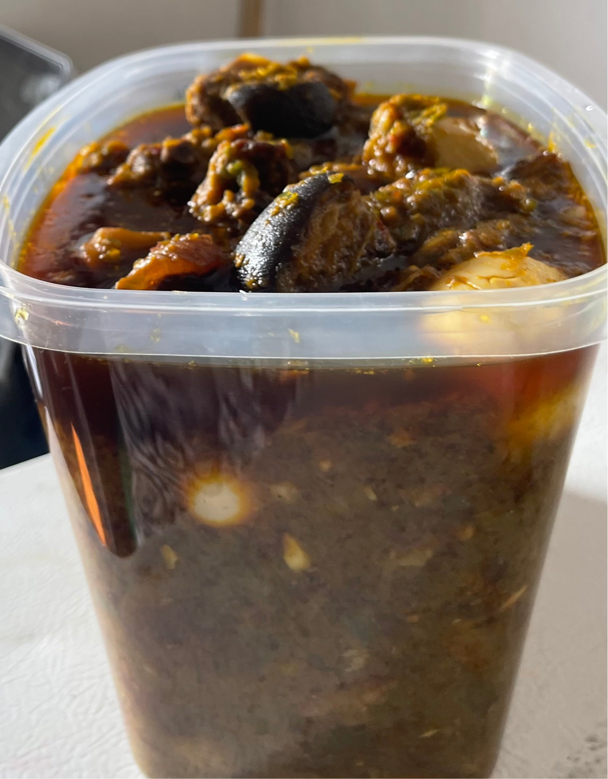 AYAMASE(OFADA STEW)