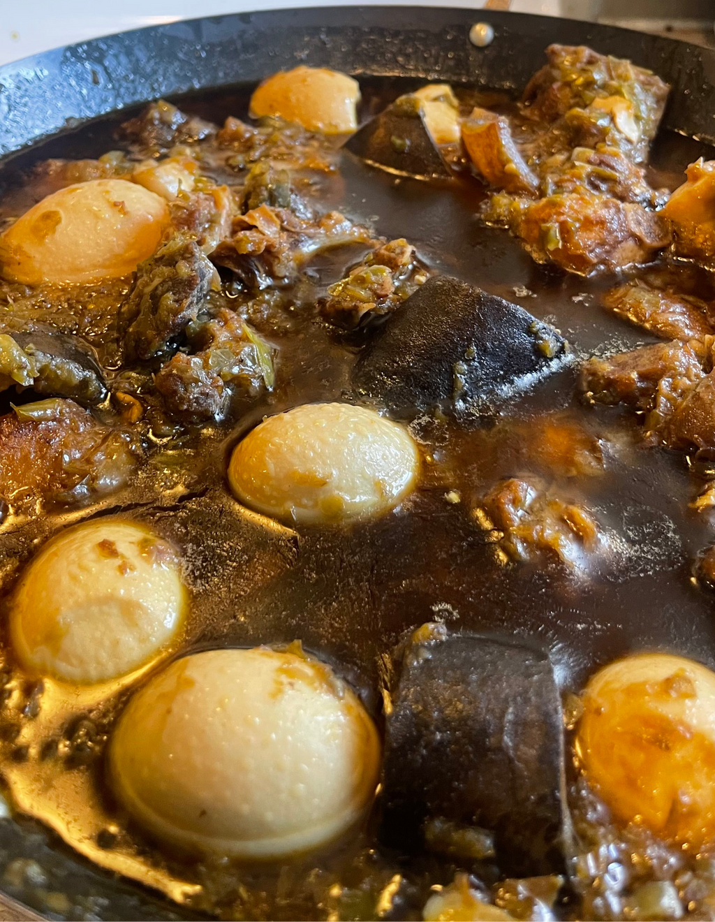AYAMASE(OFADA STEW)