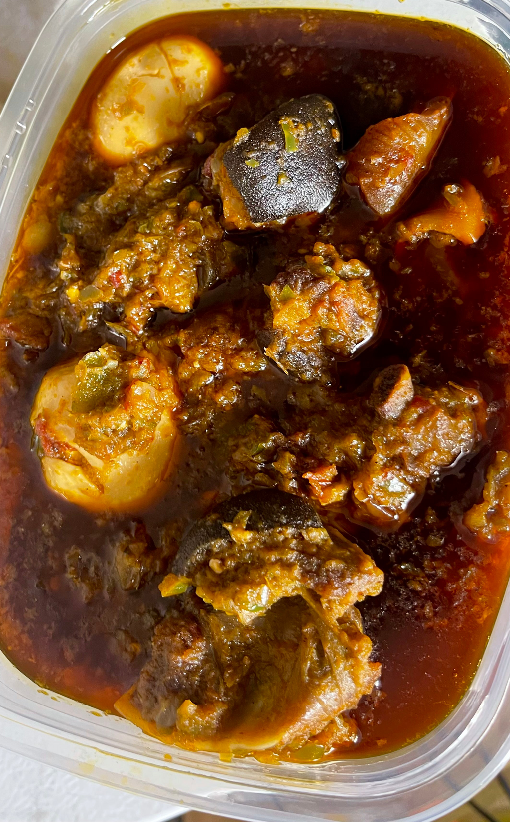 AYAMASE(OFADA STEW)